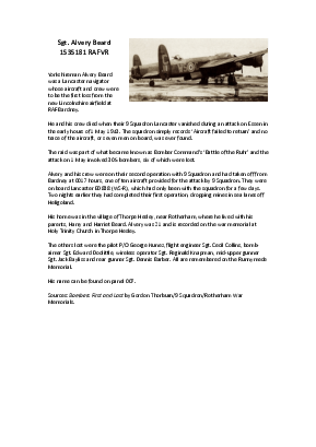 A preview of a PDF biography for Beard, Alvery